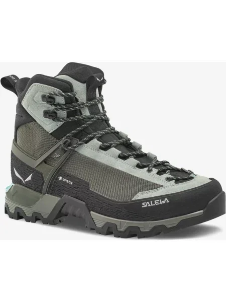 Buty trekkingowe Salewa MTN Trainer 3 Tech Mid gore-tex zielony oliwkowy miętowy 36 czarny