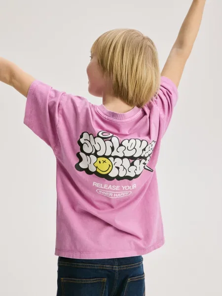 Reserved Футболка SmileyWorld® фуксія 