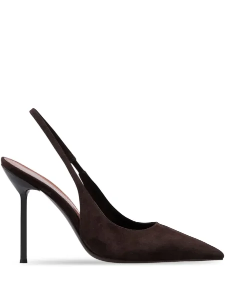 Pantofi cu toc Paris Texas slingback maro