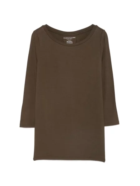 Tricou Majestic Filatures maro