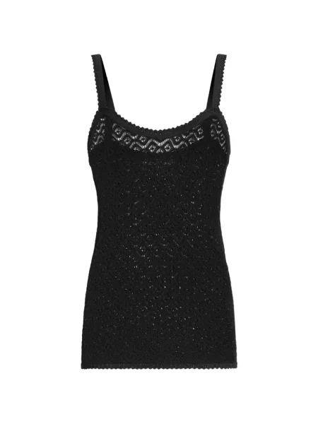 Top Dolce & Gabbana din dantelă negru