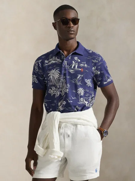 Polo Ralph Lauren Polokošeľa Tmavomodrá biela