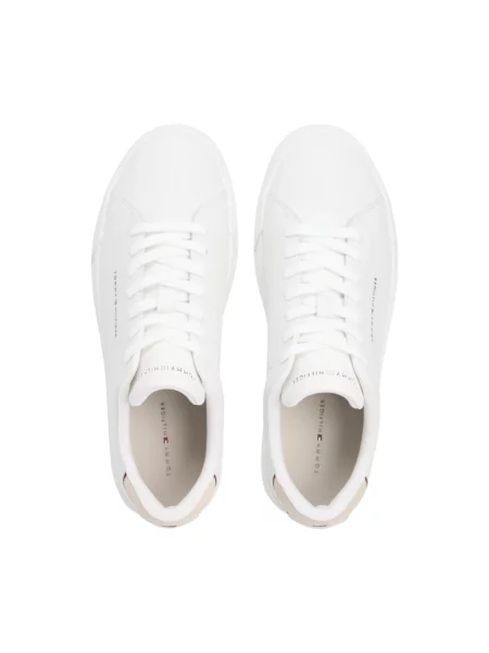 Sneakersy Tommy Hilfiger skórzane białe
