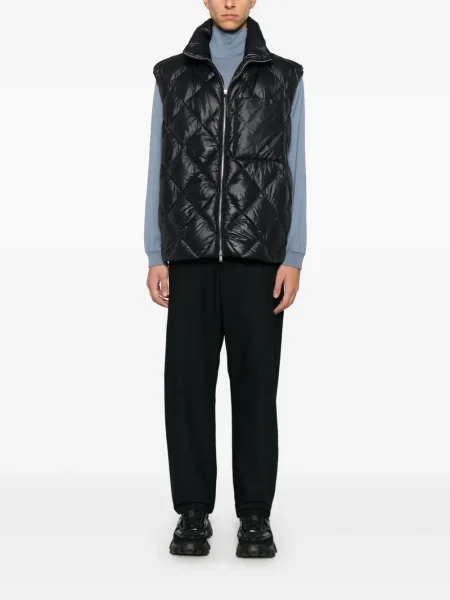 Matlasat vestă Jil Sander negru