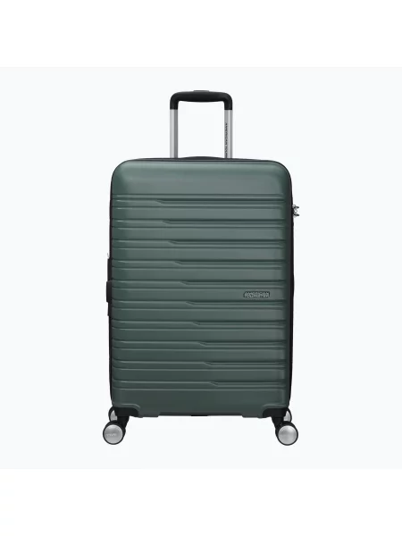 Walizka podróżna American Tourister Flashline Spinner 67 75 l dark forest zielona