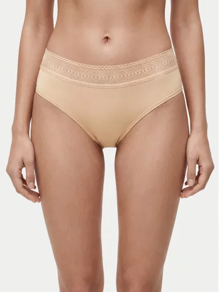 Ysabel Mora Klasične spodnje hlačke Svetlo bež
