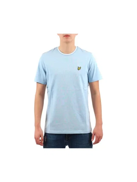 Koszulka Lyle & Scott casual niebieska