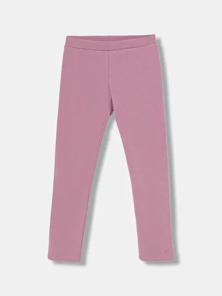 United Colors of Benetton legíny s bavlnou růžové