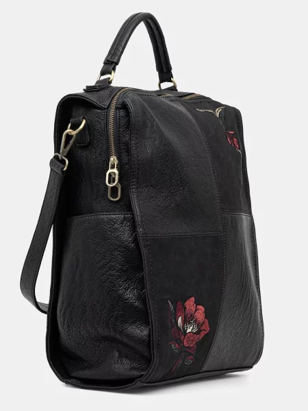 Рюкзак Medicine великий з аплікацією чорний