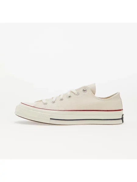 Granátové plátěné retro tenisky Converse Chuck 70 béžové