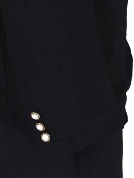Palton Comme Des Garçons cu perle negru