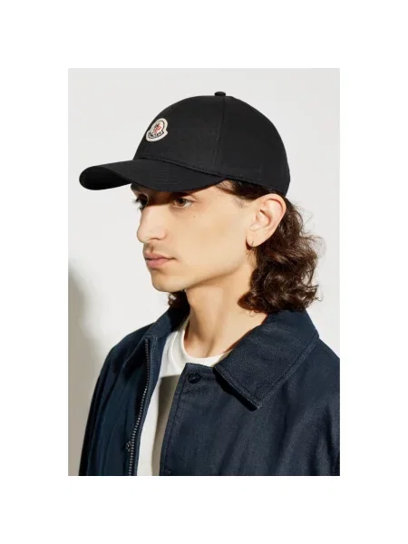Czapka z daszkiem Moncler czarna