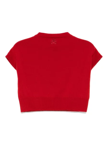 Top Teddy Cashmere din cașmir teddy roșu