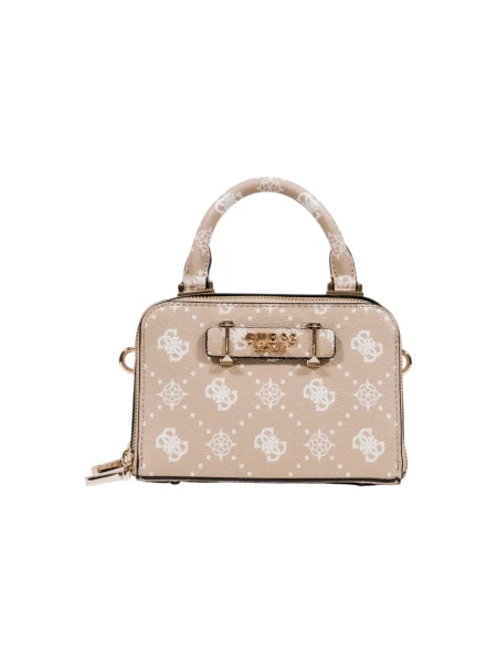 Guess torebka SILIA beżowy biała