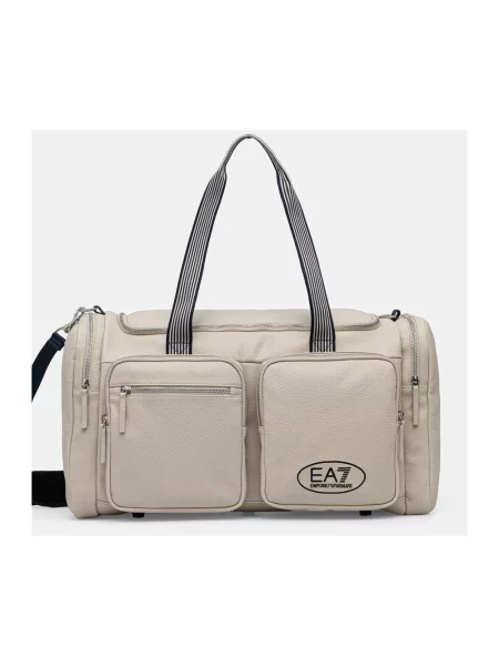 Emporio Armani torba sportowa beżowa