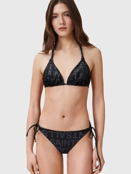 AllSaints biustonosz kąpielowy SAPH miękka miseczka czarny