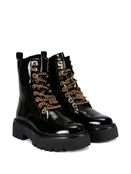 Botine Kurt Geiger London din piele de lac negru