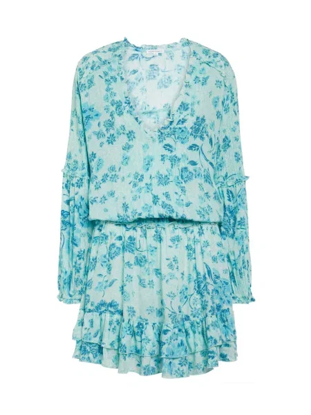Rochie Poupette St Barth cu model floral albastru