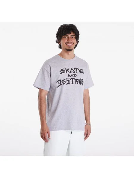 Tricou Thrasher Skate And Destroy T-Shirt Gray XL gri