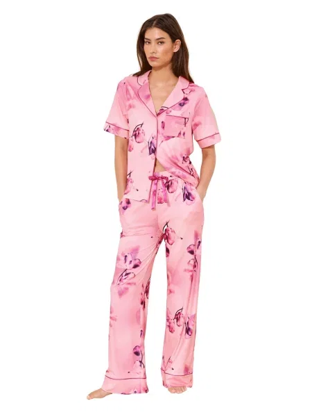 Lipsy Pyžamo / pink / světle růžová fialová