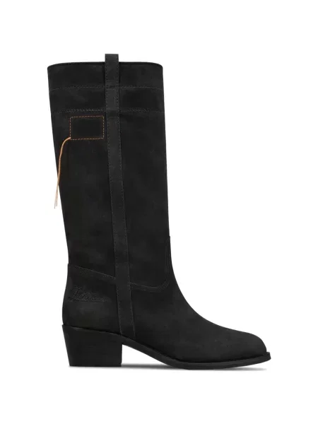 Botine Fortela din piele de căprioară negru