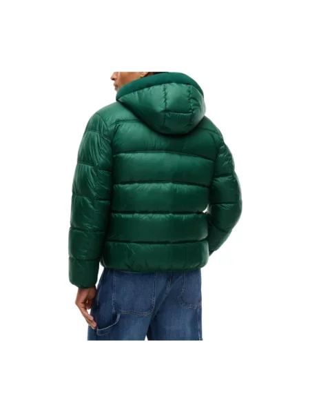 Kurtka Tommy Hilfiger z kapturem zielona