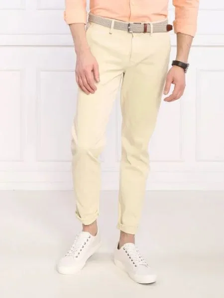 BOSS ORANGE Pantaloni chino Schino Taber | Tapered fit portocaliu