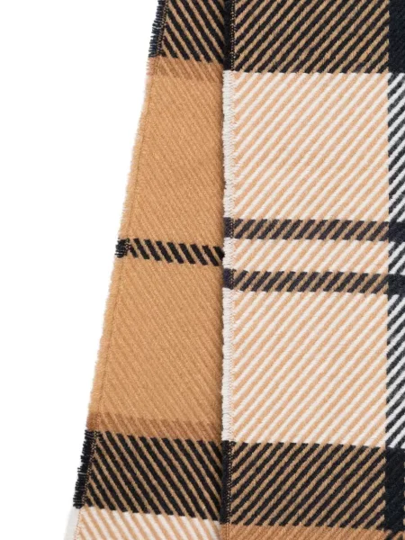 Šal Barbour karirani s printom smeđa