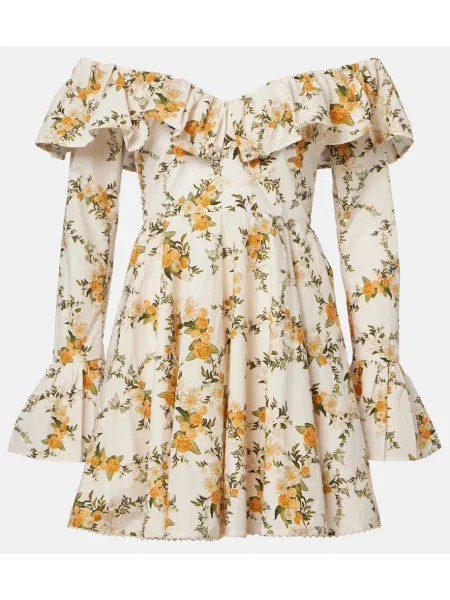 Rochie Agua By Agua Bendita cu model floral alb