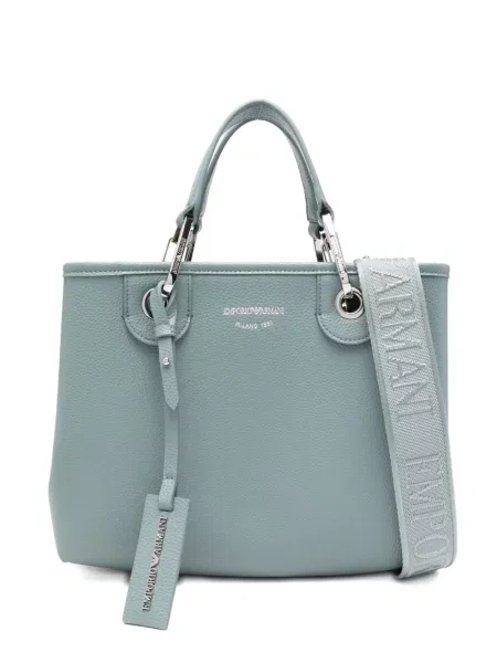 Geantă Emporio Armani cu bretele albastru