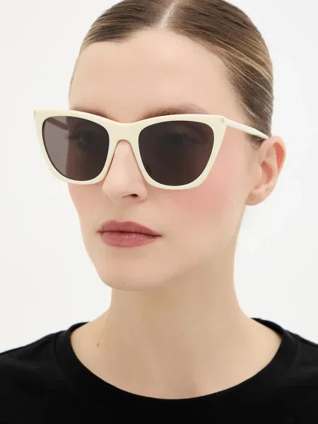 Saint Laurent ochelari de soare KATE THIN bej