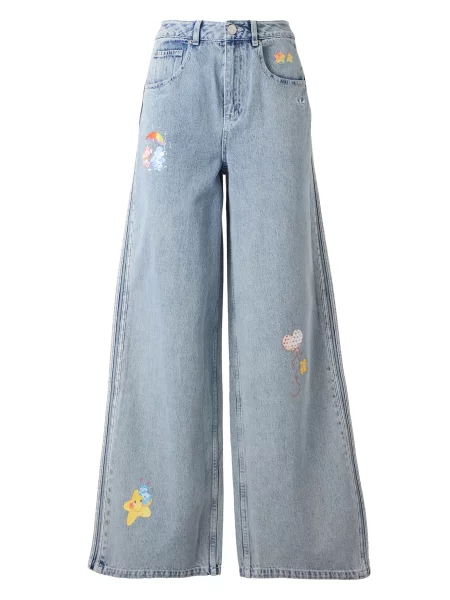 ADIDAS ORIGINALS Jeans albastru porumbel / galben / roșu deschis alb