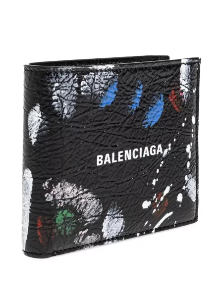 Portofel Balenciaga cu imagine negru