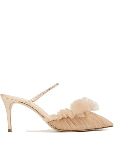 Papuci tip mules Andrea Wazen de cristal