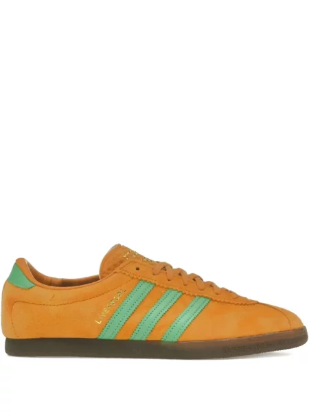 Sneakerși Adidas din piele de căprioară alb