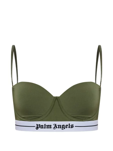 Pántos melltartó Palm Angels autogrammal zöld