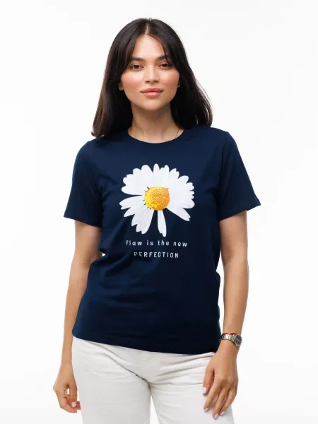 Футболка наталюкс синяя