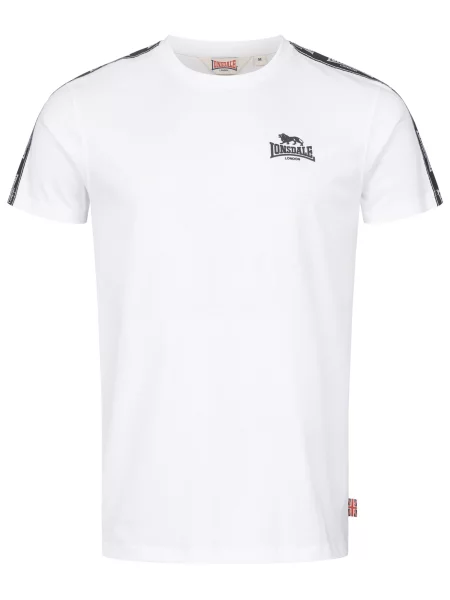 LONSDALE Tricou Brindister negru alb