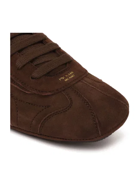 Sneakersy Prada brązowe