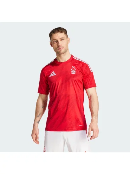 Komplet dresowy Adidas z dżerseju czerwony