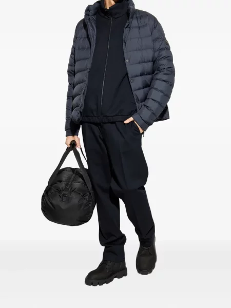Geacă cu puf Moncler albastru