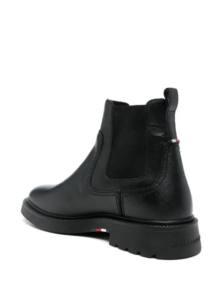 Botine Tommy Hilfiger din piele negru