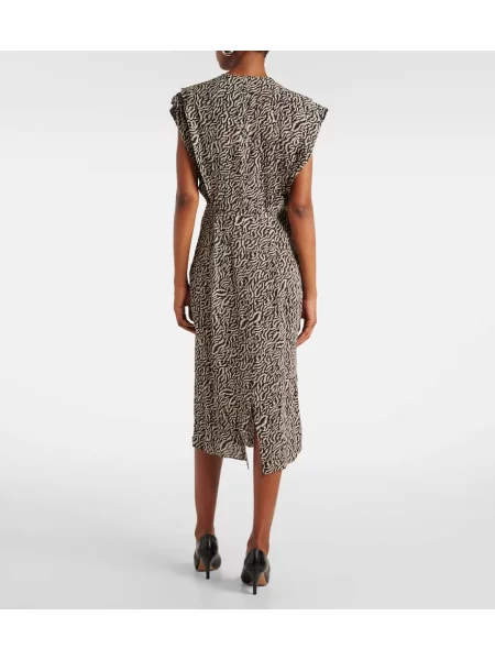 Rochie midi Marant Etoile cu imagine până la genunchi de costum negru
