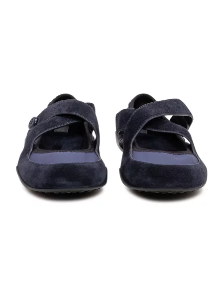 Balerinki Tory Burch niebieskie