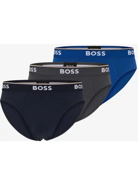 Slipy BOSS Power ciemnoszary popielaty niebieski 3 sztuki XS szary