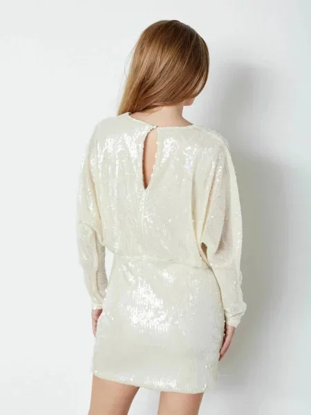 Co'couture Rochie Serafin perlat alb