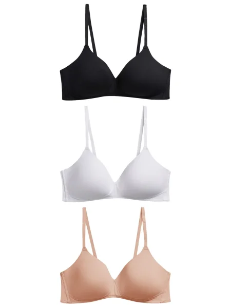 Next Sutien crem / negru alb