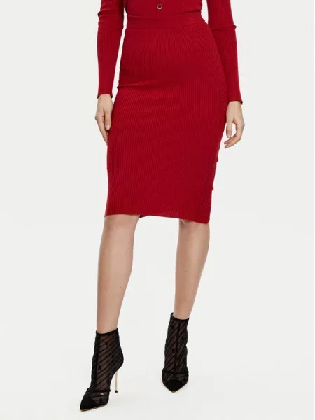 Guess Спідниця-міді червоний