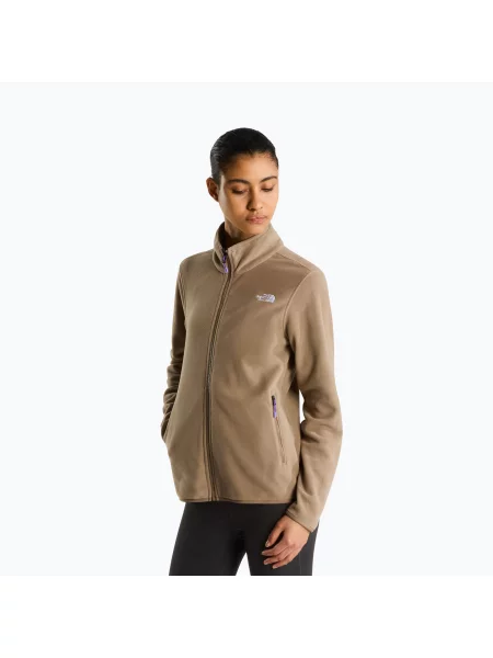 Hanorac din fleece The North Face din fleece cu garnet