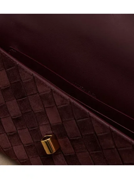 Pisemska torbica Bottega Veneta iz semiša